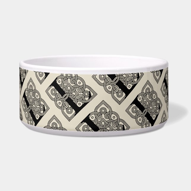 Letter L  Celtic Knot Monogram Voerbakje (Voorkant)