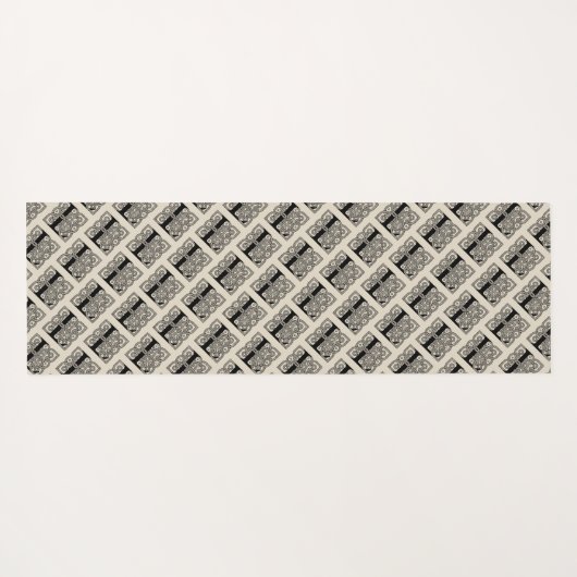 Letter L  Celtic Knot Monogram Yogamat (Achterkant (horizontaal))