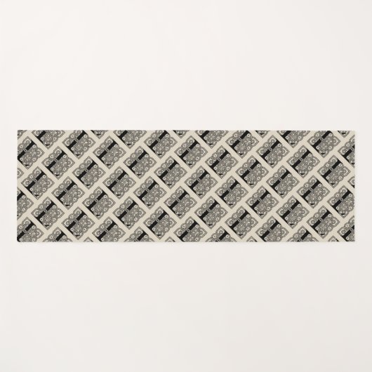 Letter L Celtic Knot Monogram Yogamat (Voorkant (horizontaal))