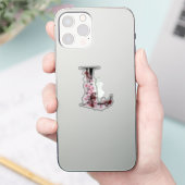 Letter L, Cherry Blossom Sticker (Telefoon)