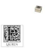 Letter L  eerste brief gepersonaliseerd Rubberstempel (Gestempeld)