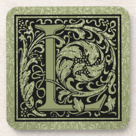 Letter L First Letter Monogram Onderzetter