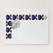 Letter L gemaakt met de naam Gemstenen Puzzle Legpuzzel (Horizontaal)