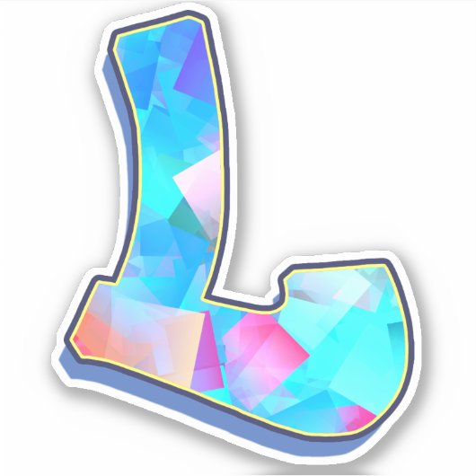 Letter L _ Graffiti alfabet letters Stickers (Voorkant)