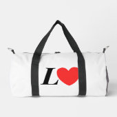 Letter L Heart - Valentine Initial Love Design Plunjezak (Voorkant)