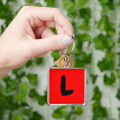 letter L, initiaal, abecedario populaire sleutelke Sleutelhanger (Hand)