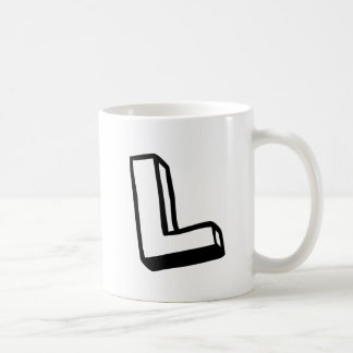 Letter L Koffiemok