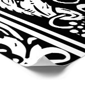 Letter L Medieval Monogram Initiaal Poster (Hoek)