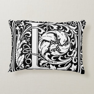 Letter L Middeleeuwse Monogram Art Nouveau Decoratief Kussen