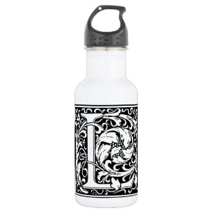 Letter L Middeleeuwse Monogram Art Nouveau Waterfles