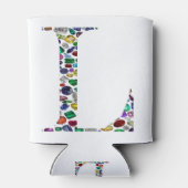 Letter L Monogram Blikjeskoeler (Achterkant)
