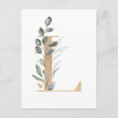 Letter L Monogram Briefkaart (Voorkant)