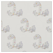 Letter L monogram decoratieve tekst aangepaste sto Stof (Close Up)