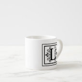 Letter L Monogram Espresso Mok (Voorkant rechts)