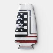 Letter L Monogram Initiaal USA Flesjeskoeler (Voorkant)