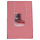 Letter L Monogram Initiaal USA Medium Cadeauzakje (Achterkant)