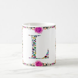 Letter L Monogram Koffiemok