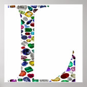 Letter L Monogram Poster (Voorkant)