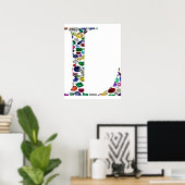 Letter L Monogram Poster (Thuiskantoor)