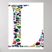 Letter L Monogram Poster (Voorkant)