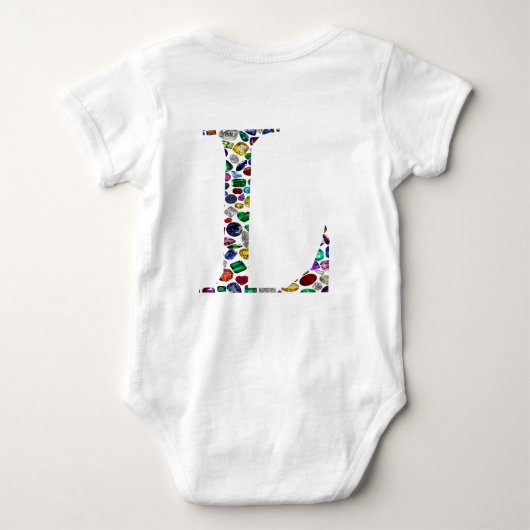 Letter L Monogram Romper (Achterkant)