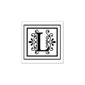 Letter L Monogram Rubberstempel (Afrduk)