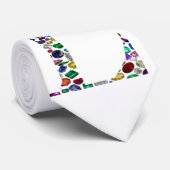 Letter L Monogram Stropdas (Opgerold)