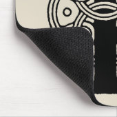 Letter L Monogram Vintage Keltische Knoopprint Muismat (Hoek)