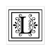 Letter L Monogram Zelfinktende Stempel (Design)