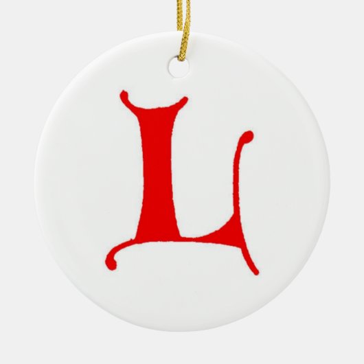Letter L Ornament (Voorkant)