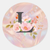 Letter L Ronde Sticker (Voorkant)
