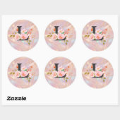 Letter L Ronde Sticker (Vel)