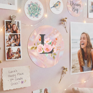 Letter L Ronde Sticker