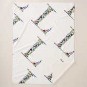 Letter L Sherpa Deken (Voorkant)