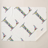 Letter L Sherpa Deken (Voorkant (horizontaal))