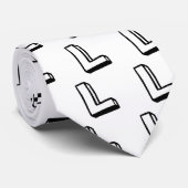 Letter L Stropdas (Opgerold)