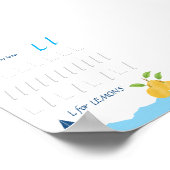 Letter L Volgen Poster voor Kinderen (Hoek)