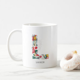 letter L | Whimsical Floral Letter Monogram I Mok