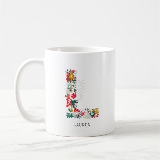 letter L | Whimsical Floral Letter Monogram I Mok (Links)
