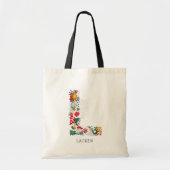 letter L | Whimsical Floral Letter Monogram Tas I (Voorkant)