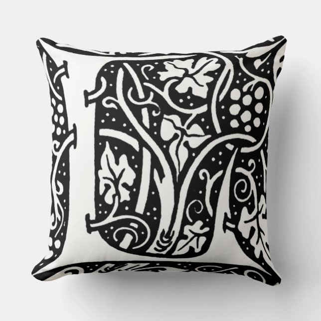 Letter 'L' William Morris Design Kussen (Voorkant)