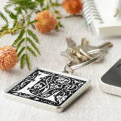 Letter 'L' William Morris Design - Sleutelhanger (Zijkant)