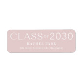 Letter Lijst Editable Color Afstuderen Label (Voorkant)