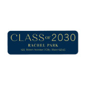 Letter Lijst Editable Color Afstuderen Label (Voorkant)