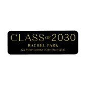 Letter Lijst Editable Color Afstuderen Label (Voorkant)