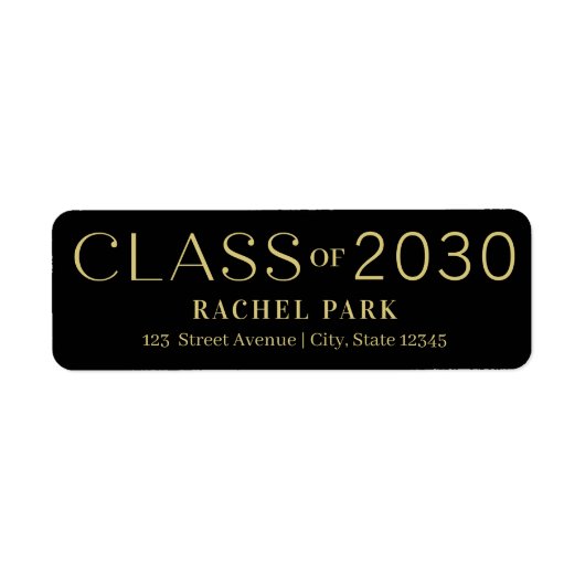 Letter Lijst Editable Color Afstuderen Label (Voorkant)