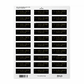 Letter Lijst Editable Color Afstuderen Label (Full Sheet)