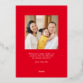 Letter Lijst FOLIE Happy Maan Nieuwjaar Kaart (Achterkant)