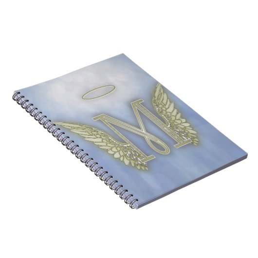 Letter M Angel Monogram Notitieboek (Rechterzijde)