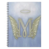 Letter M Angel Monogram Notitieboek (Voorkant)